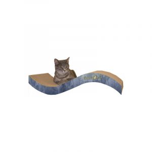 PURRFECT STRETCH! BLUE WATERCOLOR