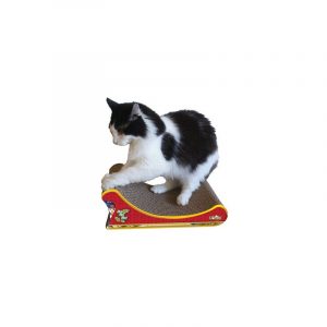 Your cat will feel like they're on a sleigh ride through a winter wonderland with this scratcher!