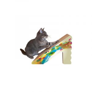 Cats love the angled scratching surface