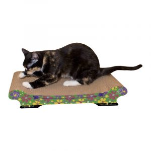 Imperial Cat Comfort Couch Scratch 'n Shape, Retro Green Floral