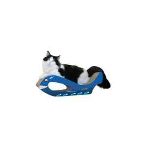 Imperial Cat Whale Scratch and Shape, Blue, Large