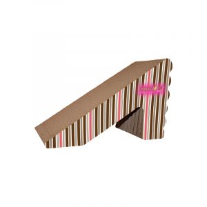 Imperial Cat Rub 'n Ramp Scratch 'n Shape, Pink and Brown Stripe