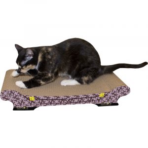 Imperial Cat Comfort Couch Scratch 'n Shape, Purple Paisley