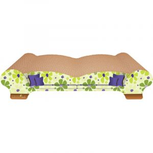 Imperial Cat Love Seat Scratch and Shape, Retro Lime Floral