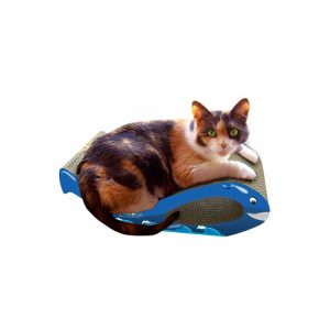 Imperial Cat Whale Scratch and Shape, Blue, Small