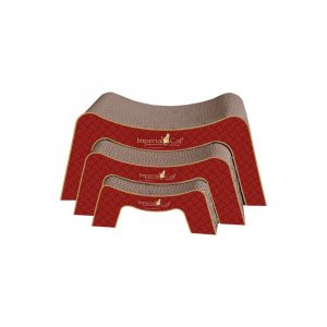 Imperial Cat Scratch 'n Snooze Scratch 'n Shape, Victorian Red