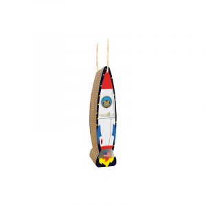 Imperial Cat Rocket Ship Hanging Scratch 'n Shape