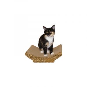 Imperial Cat Cozy Curl Scratch 'N Shape, Basket Weave Print