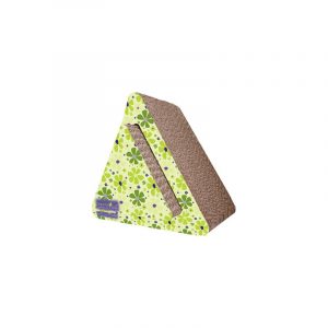 Imperial Cat Triangle Combo Scratch 'n Shape, Retro Lime Floral