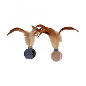 Imperial Cat Feather Ball Catnip Duo Toy
