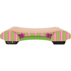 Imperial Cat Bella Scratch 'n Shape, Pink and Green Stripe