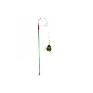 Colorful bee refill, attached to a glitter wand